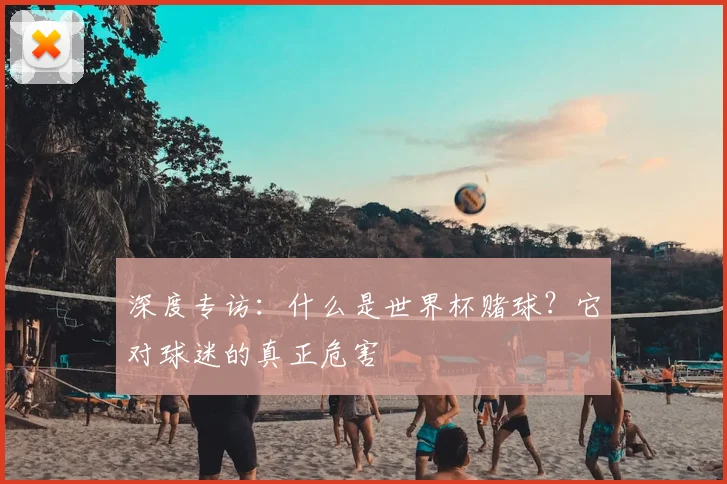 深度专访:什么是世界杯赌球?它对球迷的真正危害