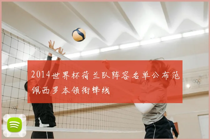 2014世界杯荷兰队阵容名单公布范佩西罗本领衔锋线