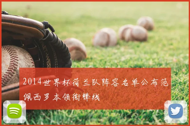 2014世界杯荷兰队阵容名单公布范佩西罗本领衔锋线